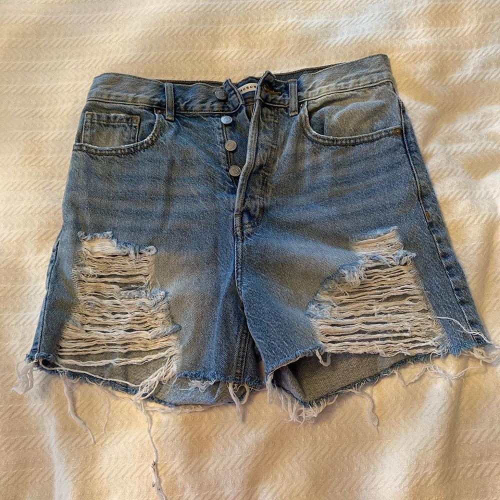 Pacsun denim mom shorts